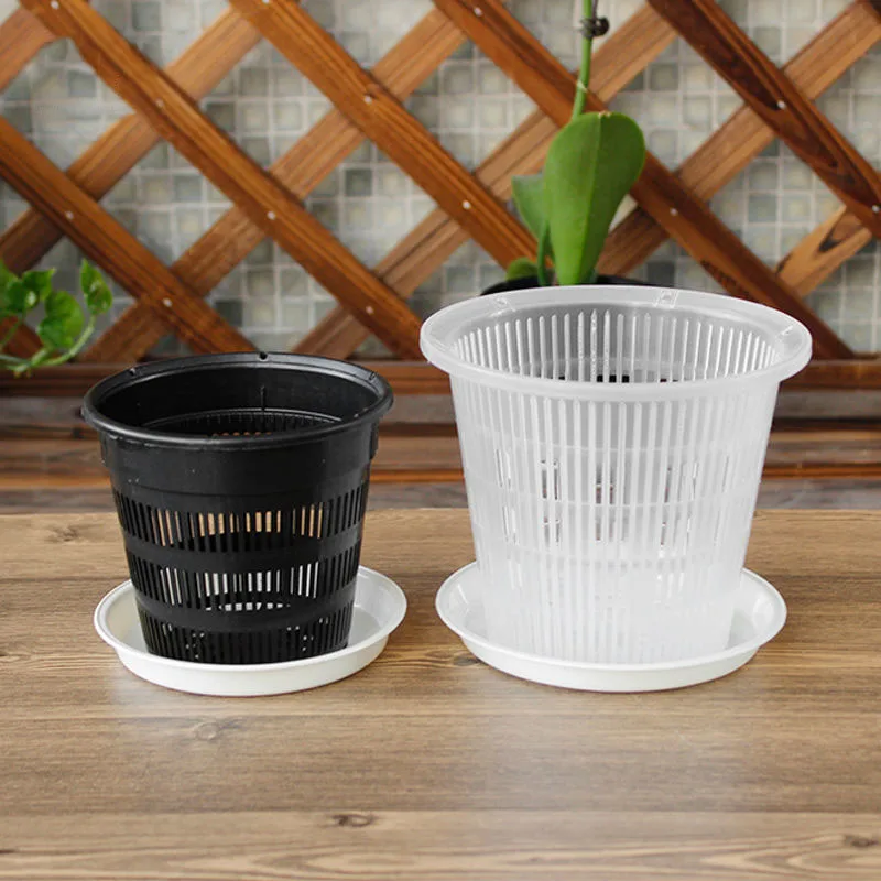 Planter Transparent Orchid Mesh Pot Plastic Orchid Mesh Plant Pot