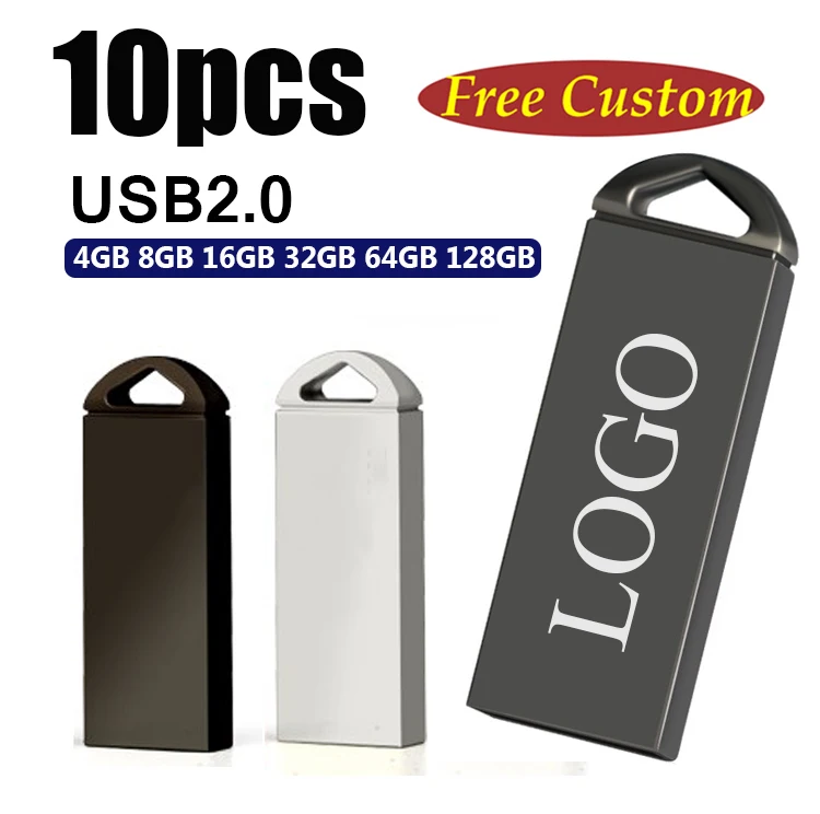 Металлический USB флеш-накопитель 64 ГБ 32 16 8 4 Гб 2 10 шт. | Компьютеры и офис