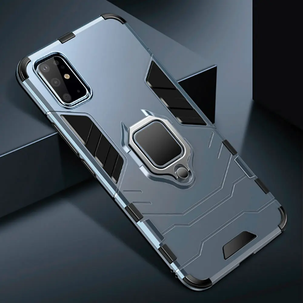 Роскошный деловой Гибридный чехол с держателем для Samsung Galaxy S20 FE S21 Ultra Armor