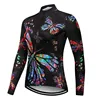 2022 New Design Women's Long Sleeve Cycling Jersey Colorful Mountain Bike Tops And Shirts Anti UV Bicycle Sportswear MTB Clothes 1