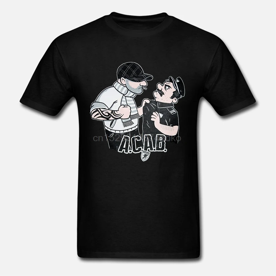 Мужская забавная футболка PG Wear AC_AB dunkelсеро Meliert 13 _ 12 hoолиганы Ultras Hools Shirt | одежда