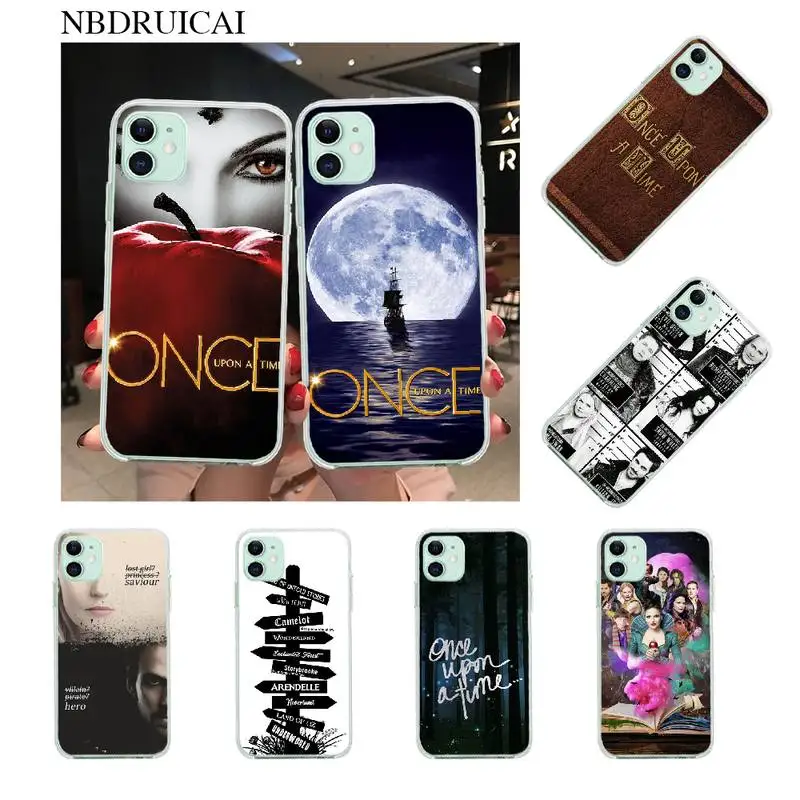 NBDRUICAI Once Upon A Time черный ТПУ мягкий резиновый чехол для телефона iPhone 11 pro XS MAX 8 7 6 6S Plus