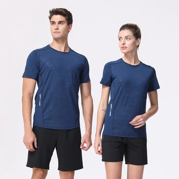 

2020 Mens Tight-Fitting Short-Sleeved T-shirt Fitness Organization Body Fitness Gyms Fitness Splicing Cotton T-shirt