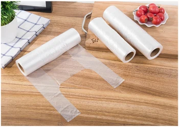 

100pcs Set Disposable Vest Food Storage Fresh Zipper Bag Freezing & Heating Plastic Food Storage Bag Home Kitchen