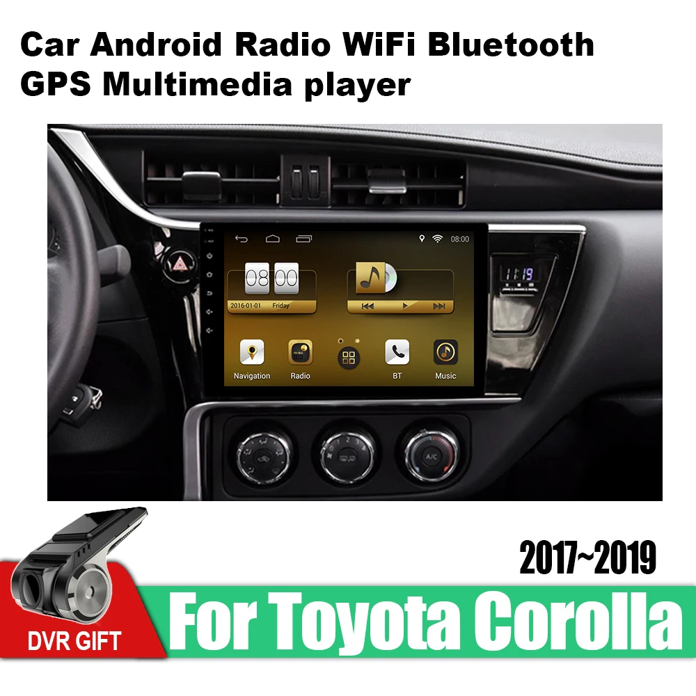 Автомобильный gps мультимедийный плеер ZaiXi для Toyota Corolla 2017 ~ 2019 автомобильный Android