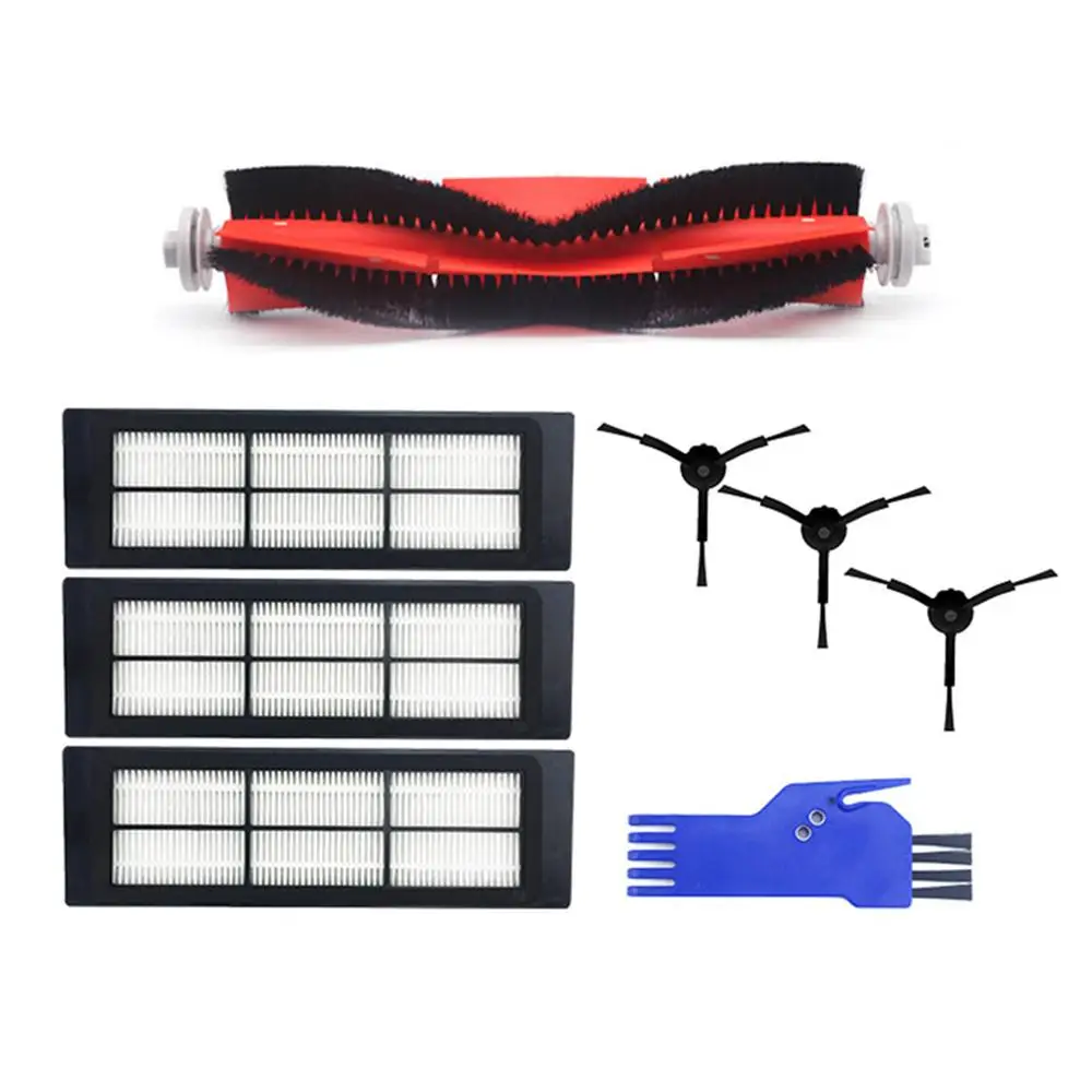 

Vacuum Cleaner Spare Parts Replacement Accessories Kit for Roborock S55 S50 S51 Xiaomi Mi Mijia(Filter screen *3+ side brush *