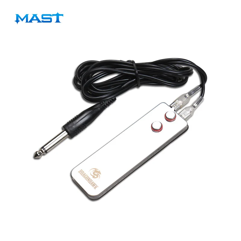 Mast Dragonhawk Tattoo Stainless Steel Foot Switch Non-skid Anti-marring Base Pedal for Power Supplies Tool Accessories |