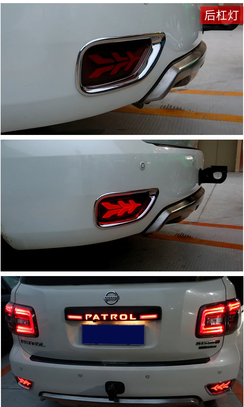 KOWELL автомобиль StylingFor NISSAN Patrol 2012- задний фонарь NISSAN Y62 Royale светодиодный задний фонарь лампы для бамперов