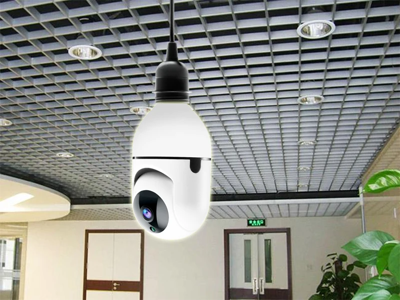 1080p hd bulbo câmera wi fi mini