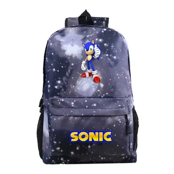

Youth Teens Leisure Backpack Sonic The Hedgehog Graphic Printed Universal Schoolbag Fashion Laptop Bags