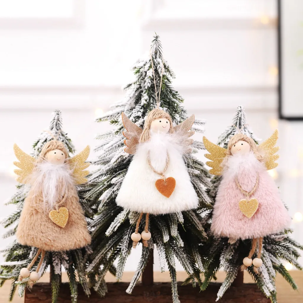 2020 New Year Latest Christmas Angel Dolls Cute Xmas Tree Ornament Noel Deco Decoration for Home Navidad 2019 Kid Gift | Дом и сад