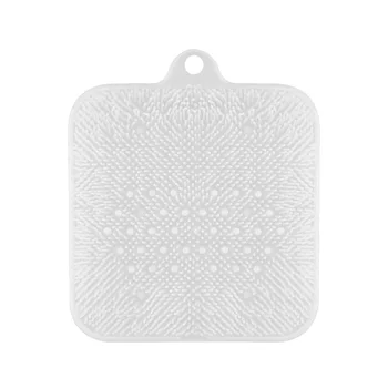 

1pc Foot Massage Mat Suction Cup Non-slip Foot Exfoliate Floor Mat Bathroom Mat Foo Massage Supplies for Women and Men (White)