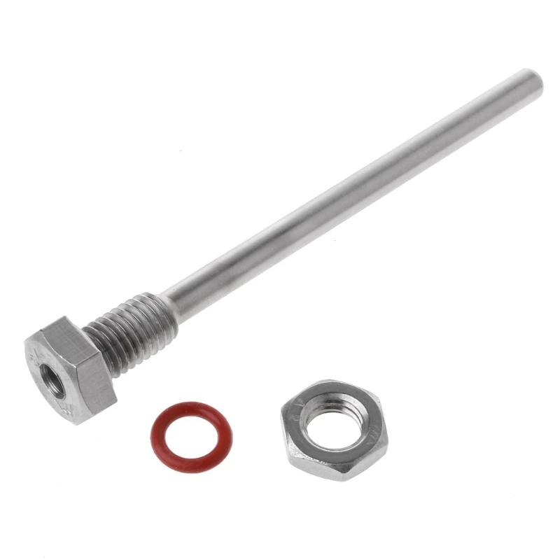 250℃ 2Mpa L35-300mm Thermowell Immersion Sleeve Pocket Stainless Steel 304 M10X1.5 Thread OD6mm For Temperature Sensor For temperature sensor