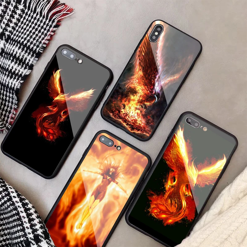 Роскошный чехол из закаленного стекла для iPhone 11 Pro Max X XS MAX 8 7 6 5 Plus задняя крышка