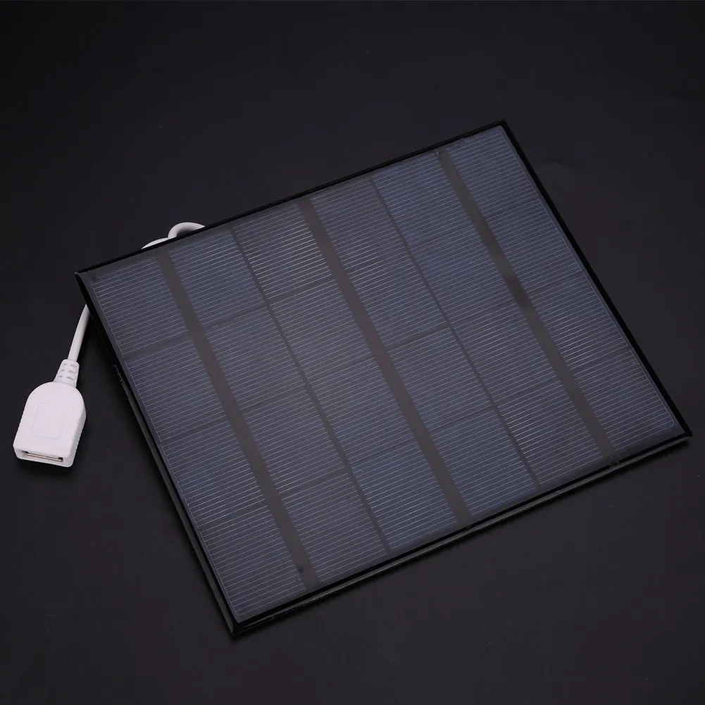 Портативная USB солнечная панель питания батарея банк 6V 3,6 W Солнечная Панель зарядное устройство для Android смартфон