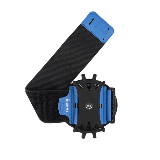 Mobile Phone Running Phone Bag Wristband Belt Jogging Cycling Arm Band Holder Wrist Strap Bracket Stand blue