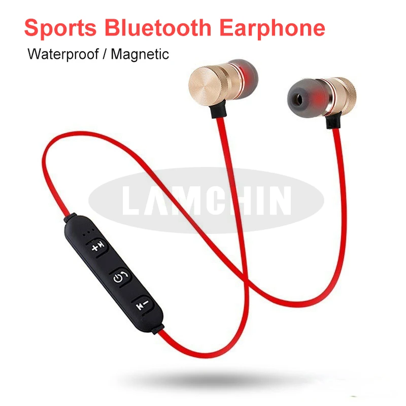 Беспроводные Bluetooth 5 0 наушники Металлическая магнитная стерео Bluetooth-гарнитура с