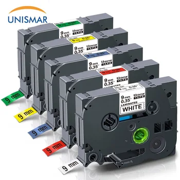 

Unismar 5PK TZe-221 TZe-421 TZe-521 TZe-621 TZe-721 Laminated Label TZ Tape for Brother P-Touch PT-D210 PT-H100 PT-P700 PT-D600