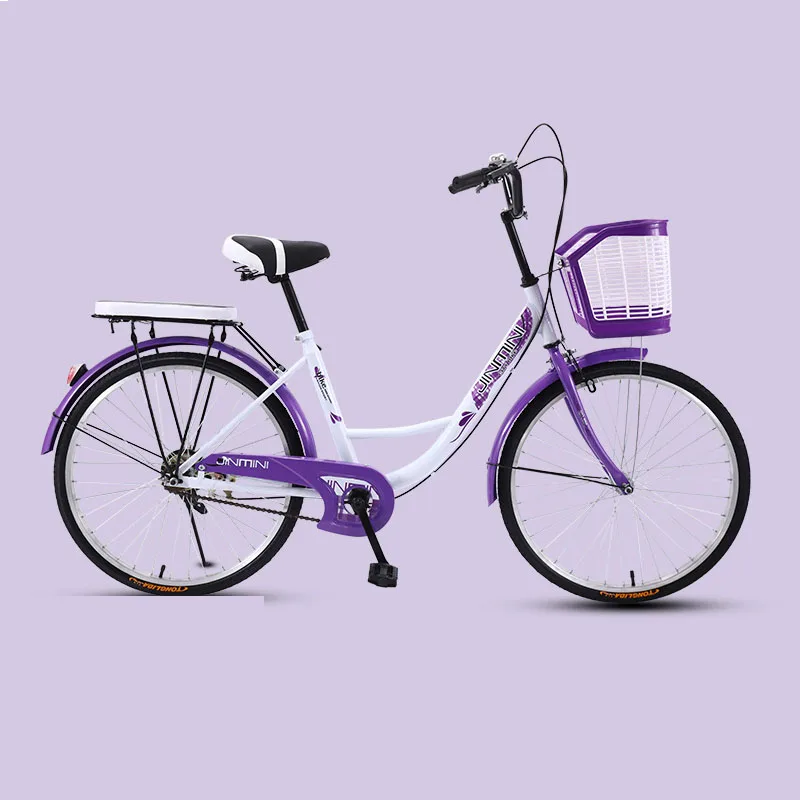 Bicycle 24 Inch Commuter City Bike Retro Lady Students grils Leisure Light Colorful Car 2019 New Safer