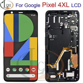 

For Google Pixel 4 XL LCD Display Touch Screen Digitizer Assembly Replacement With Frame For HTC Google Pixel 4 XL Pixel 4XL LCD