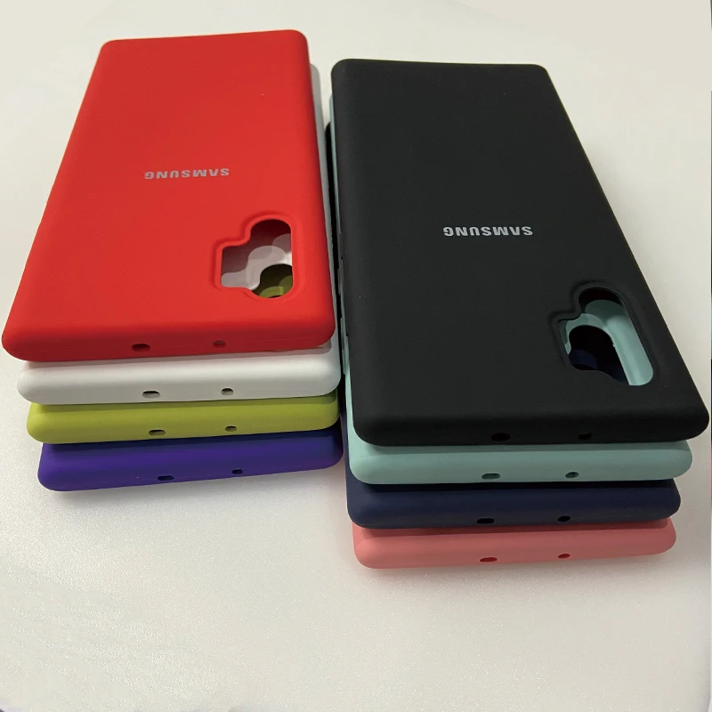 Samsung Note 10 Plus чехол для Galaxy Pro жидкий силиконовый шелковистый мягкий сенсорный 10/10
