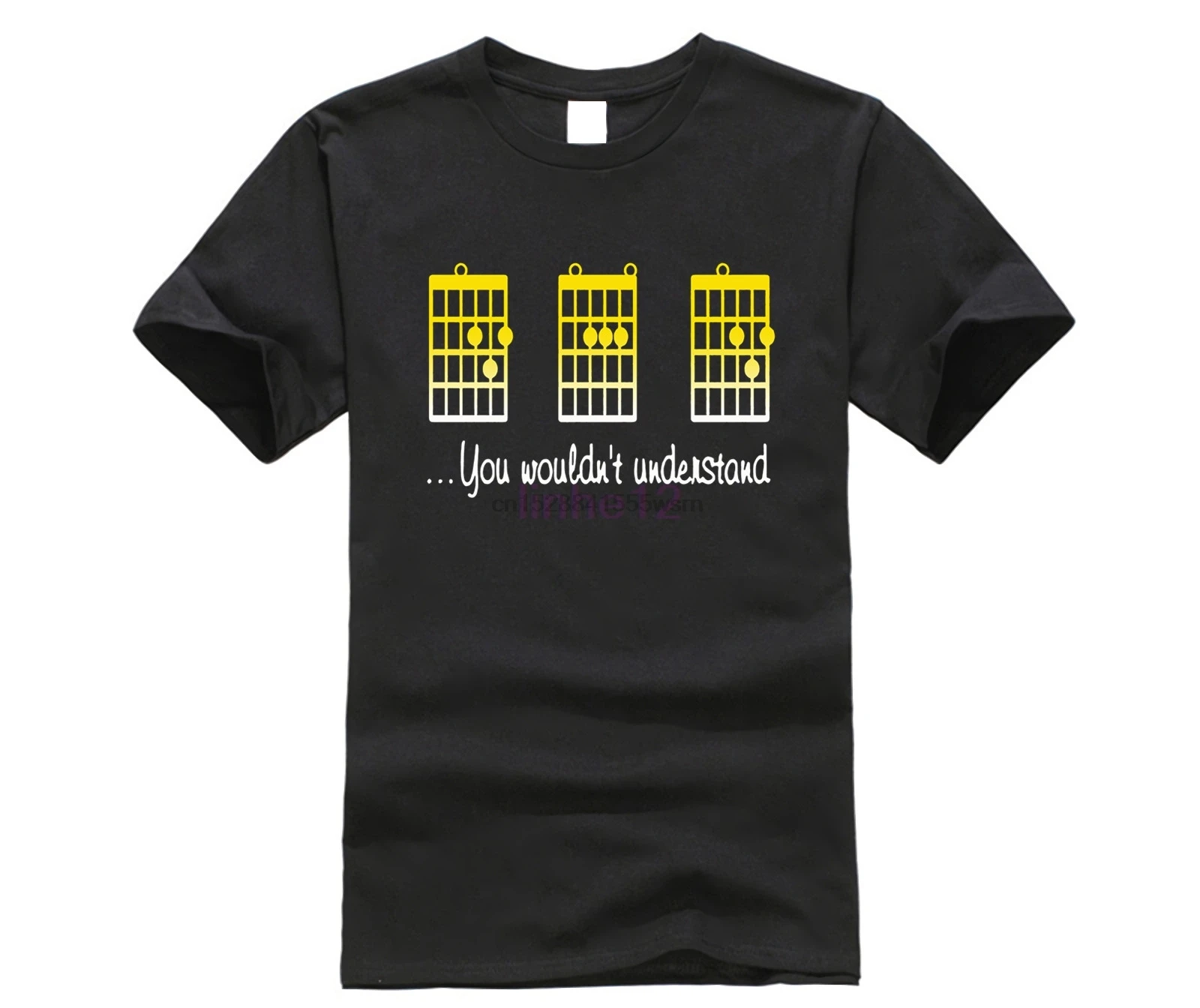 T Shirt Shop Short Men F Chord Dad Funny Guitar Musician Unisex O-Neck Fashion Tees | Мужская одежда