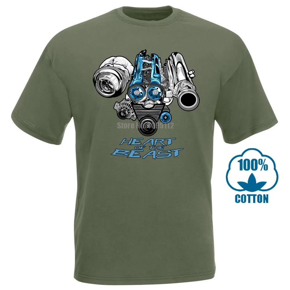 Горячая Распродажа летняя 2Jz футболка с японским автомобилем 2Jz рубашка с двигателем тюнинг турбины Jdm Высокое качество хлопок для мужчин рубашки 011474 - Цвет: Армейский зеленый
