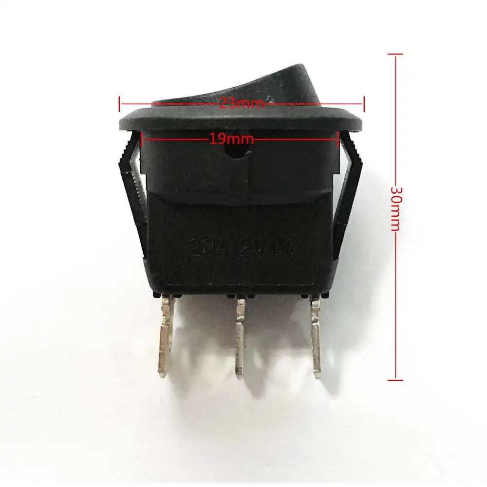 5x ON//OFF Round Rocker Switch LED illuminated Car Dashboard Dash Boat Van 12V