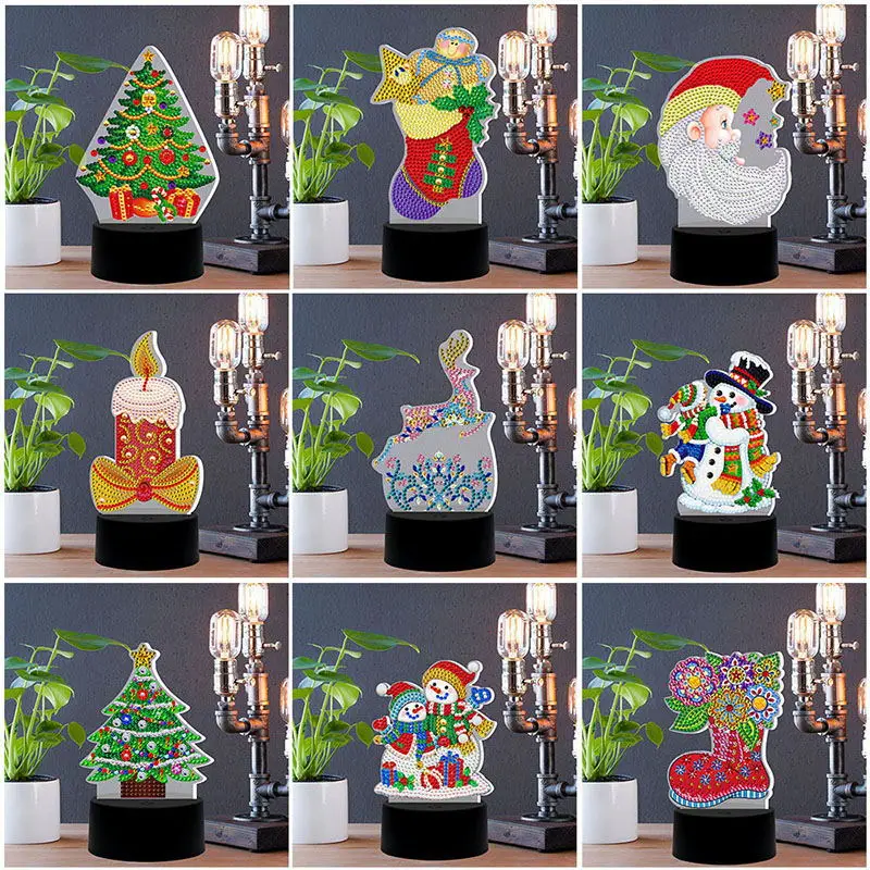 Diamond Painting Christmas Lights Diamond Painting Led Lights Night