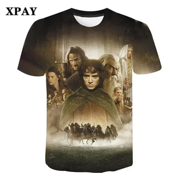 

2020 New Summer Men's Polyester Short Sleeve T-Shirt 3d digital printing《Lord of the Rings》t shirts Children clothes Streetwear