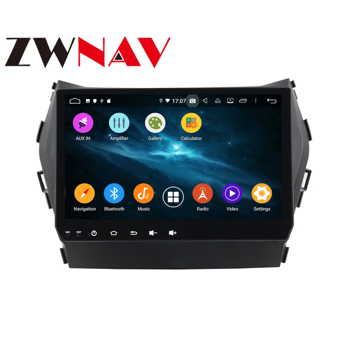 Android 9 4+ 64G DSP ips Автомобильный плеер gps навигация для HYUNDAI IX45- головное устройство мультимедийный Кассетный плеер рекордер