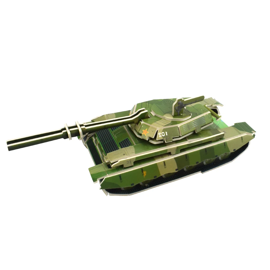 Модель танка 3D Пазлы игрушки для мальчика DIY детские развивающие игры бронированный автомобиль ручной сборки модели наборы игрушек для детей Подарки