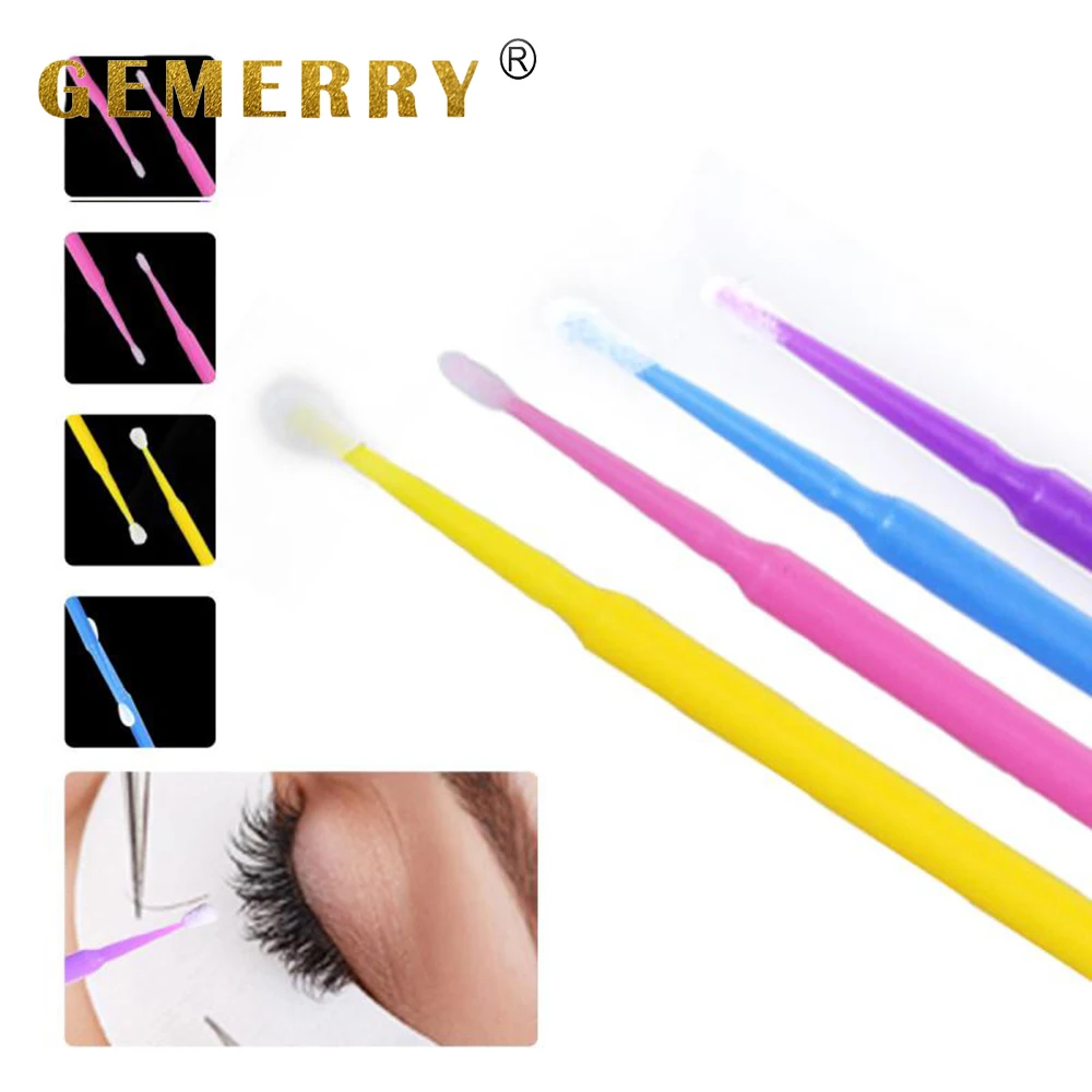 

100pcs Disposable Eyelash Extension Individual Applicators Mascara Brush Micro Durable For Women Eyelash Glue Cleaning Tool
