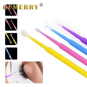 

100pcs Disposable Eyelash Glue Cleaning Brush Lash Extension Applicators Mascara Brush Micro Durable For Women Eyelash Tool
