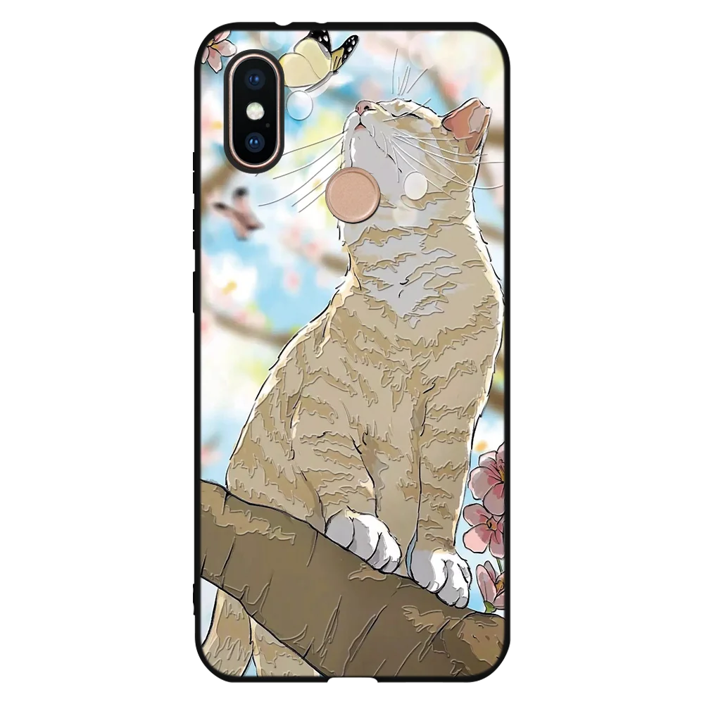 3D рельефный чехол для Xiaomi Redmi Note 7 8 6 5 4 Pro Plus S2 6A 5A милый с кошками Mi 9 Lite A3 CC9 CC9e A1 A2