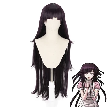 

Dangan Ronpa Tsumiki Mikan Long Wig Cosplay Costume Danganronpa Women Heat Resistant Synthetic Hair Halloween Party Wigs+Wig Cap