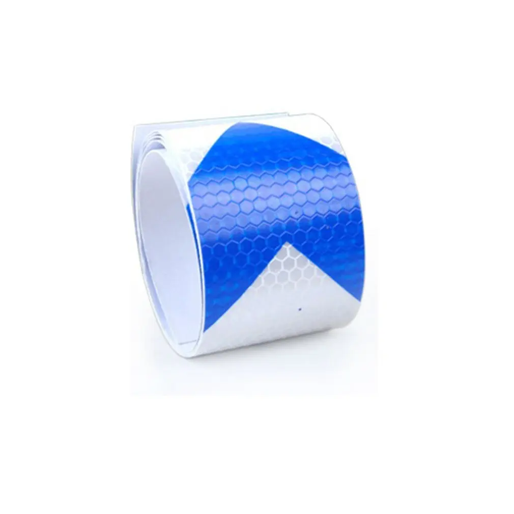 

NEW 5CM Width Long Self-adhesive PVC Reflective Safety Warning Tape Road Traffic Construction Site Reflective Arrow 45M