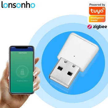 

Lonsonho Tuya Zigbee Signal Repeater USB Signal Amplifier 20-30M For Tuya Zigbee Devices