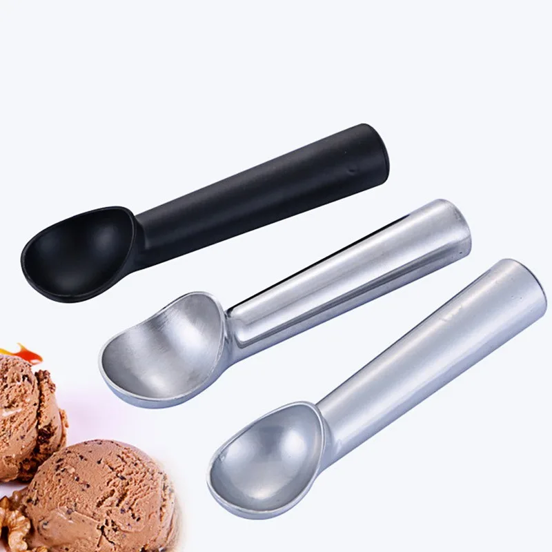 Ice Cream Scoop Kitchen Deluxe Metal Non-Stick Anti-Freeze Ice Cream Scoops Spoon 180mm Long