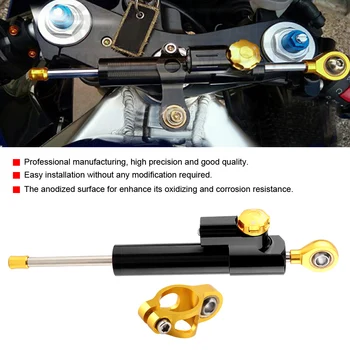

Universal Motorcycle Handlebar Steering Stabilizer Damper Motorbike Shock Absorber Direction Damper Accessories