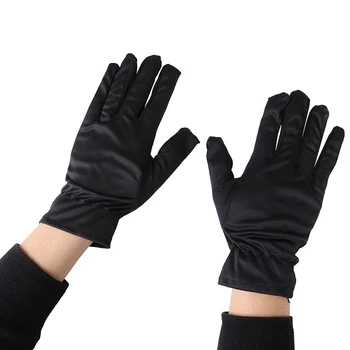 

1 Pair Men Women Black White White Gloves Cotton Soft Thin Coin Jewelry Silver Inspection Work Gloves