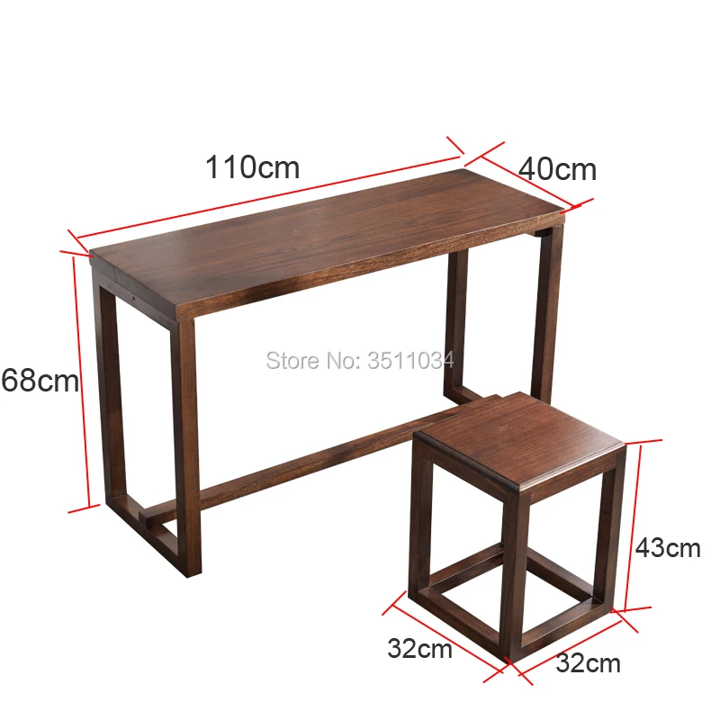 110x40x68 см деревянный стул для пианино, набор прямоугольной азиатской антикварной мебели для гостиной, Восточный Японский/китайский чайный столик