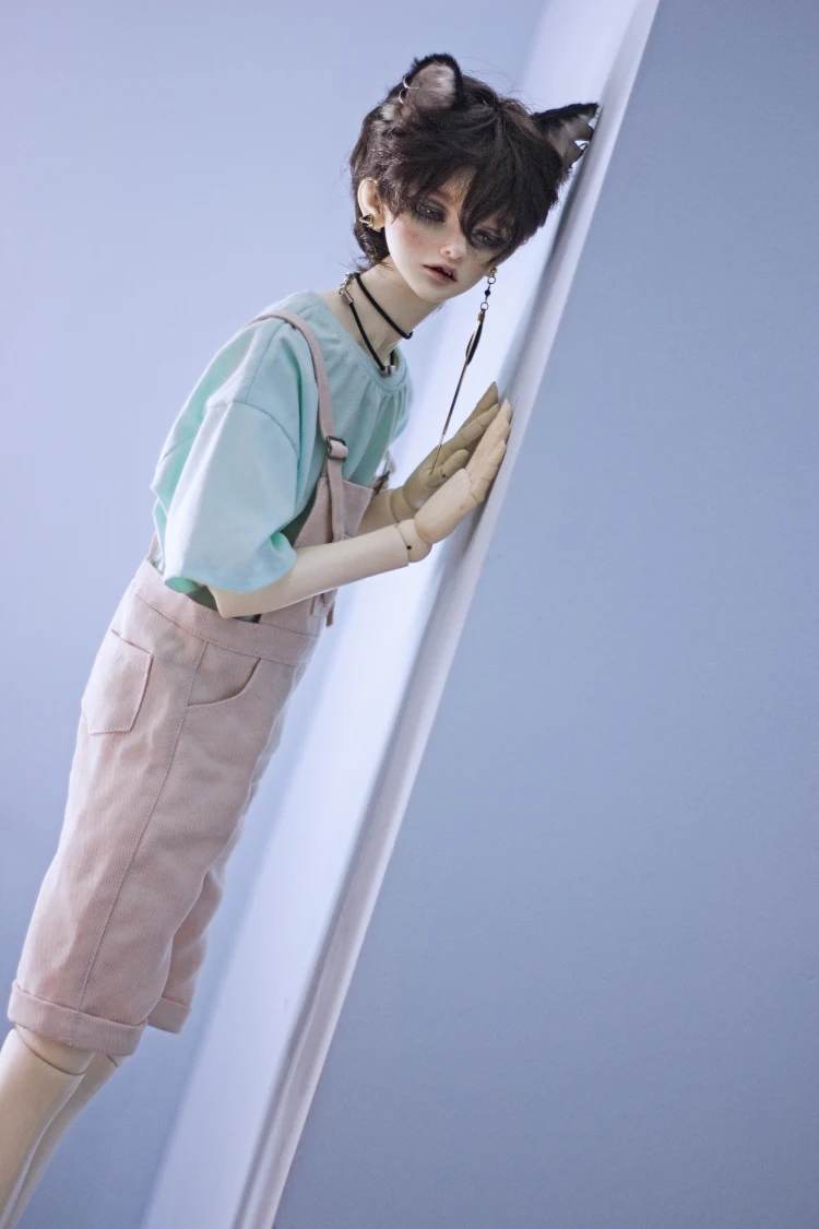 Аксессуары для кукол BJD подходят для 1/3 1/4 MSD Uncle size милые розовые подтяжки в студенческом стиле с простыми милыми кукольными аксессуарами