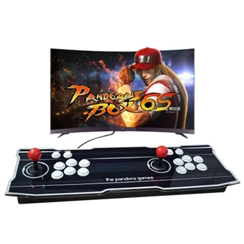 

1388-in-1 Household Arcade Game Console Boxing Battle Controller for PS3 platform with Double Rocker - EU Plug White Button