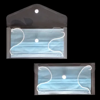 

Multifunction Mask Storage Bags Portable Snap Mask Box Dust-proof Waterproof Mask Storage Mask Clip Holder Mask Case