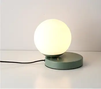 

Simple Colorful Glass Ball Table Lamp For Kids Bedroom abajour