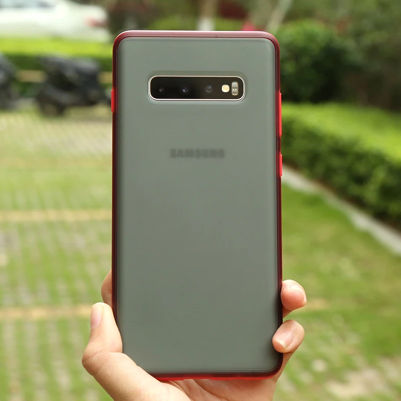 

Anti-knock armor phone case for Samsung Galaxy S10 S10 Plus S10 lite Note 10 Not 10 Pro Matte hard protective phone case
