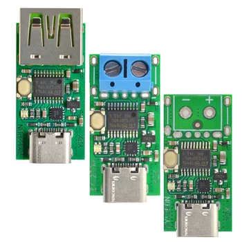 

PD3.0 PD2.0 100W USB-PD USB-C Type-C To DC Scam Spoof Fast Charge Trigger Detector Power Supply Regulator Module For Notebook