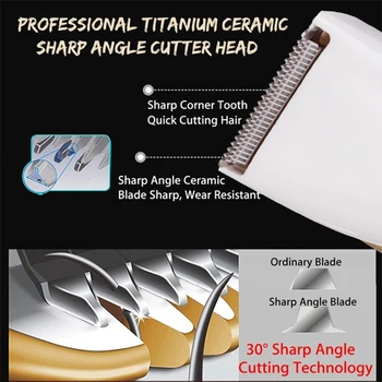 

Electric Clippers for Pet Dogs Cats Grooming Silent Shaver Trimmer Rechargeable Ergonomic XH8Z