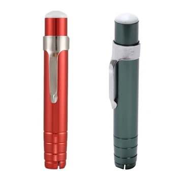 

2 Pcs Black Aluminum Alloy Chalk Keeper Holder Green & Red